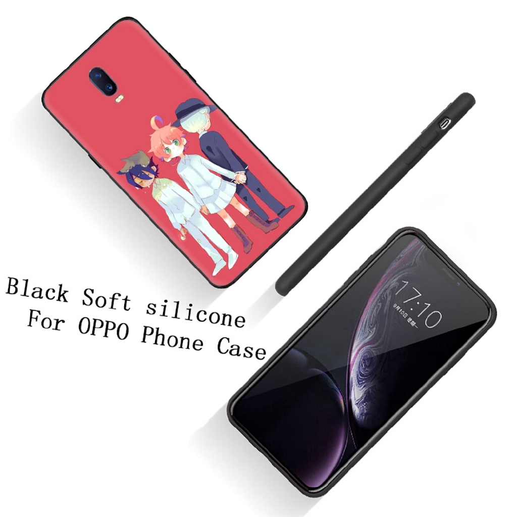 Ốp điện thoại silicon mềm đen hình anime Vùng đất hứa cho OPPO F9 Pro Neo 9 A3s A5 A37 A5s A59 F3 A83 F5 F7