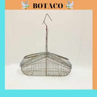 Lồng bẫy chim khuyên, chào mào BOTACO chất liệu inox cao cấp hàn siêu nhạy LB2