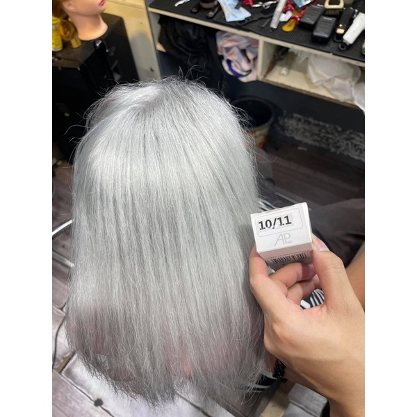 Thuốc Nhuộm Tóc Màu Khói Kim 11/11  Light Platinum Blonde Ash