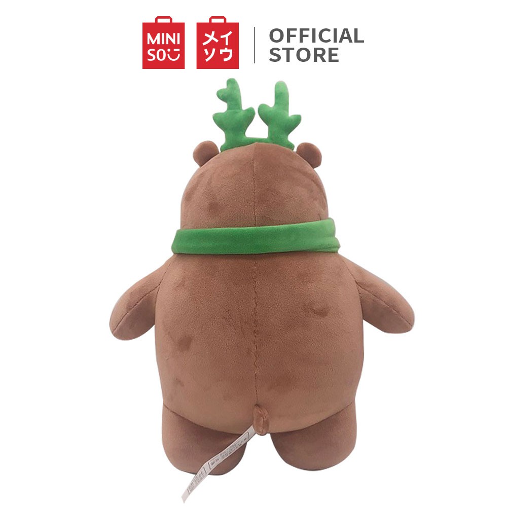 Đồ chơi nhồi bông mềm Miniso X We Bare Bears Christmas 3.0 - Hàng chính hãng