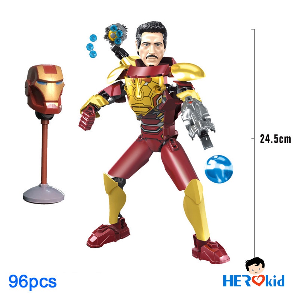 Mô hình Đồ Chơi Lắp Ráp Lego Nhân Vật Siêu Anh Hùng Avengers Siêu Nhân, Iron Man, Captain America, Thor