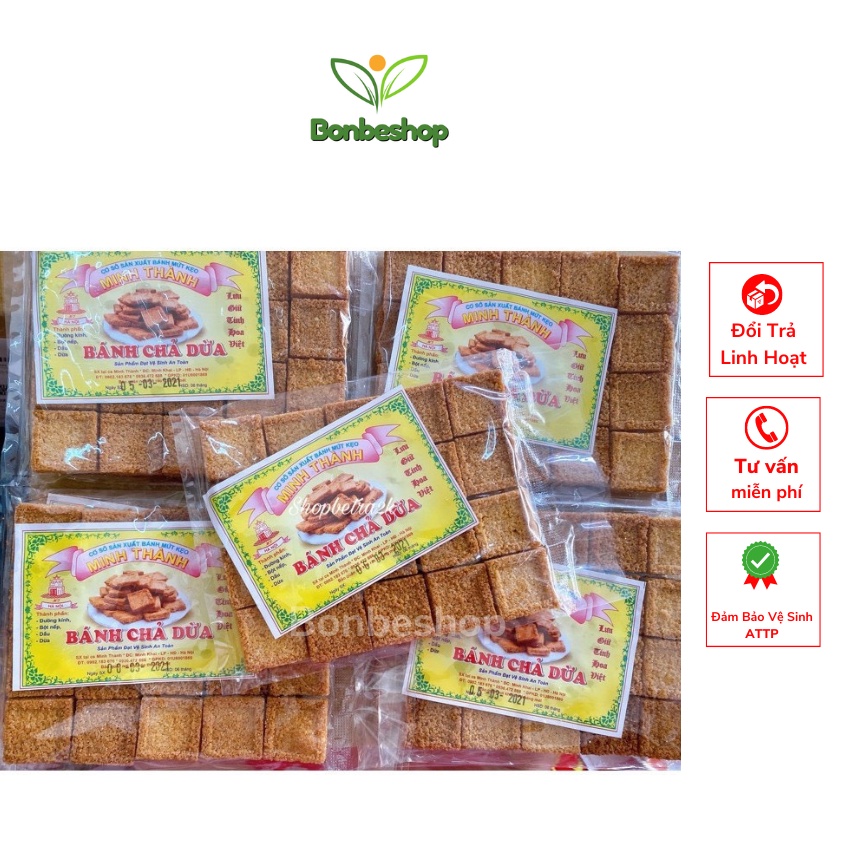1 Gói Bánh Chả Dừa Đà Lạt siêu ngon, gói 20 miếng