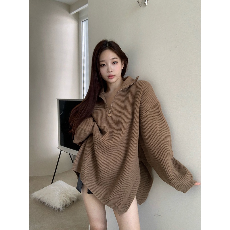 Áo len sơ mi oversize Hàn ( kèm video cận chất ) | BigBuy360 - bigbuy360.vn