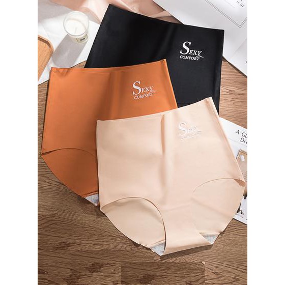 Quần Lót đúc Su Lụa Ép Nhiệt Tàng Hình Không Viền Cạp Cao Gen Bụng YiOn Underwear QS04