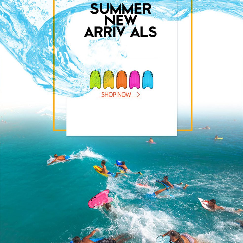 Phao Bơi Hình Ván Lướt Sóng Có Tay Cầm