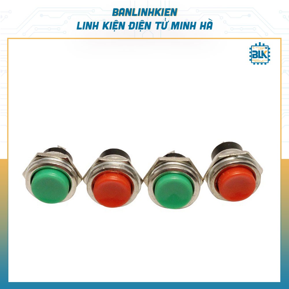 Nút Nhấn Đề 15MM Núm Đỏ