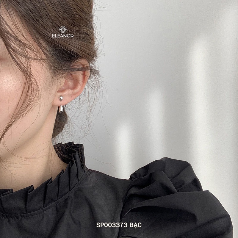 Bông tai nữ Eleanor Accessories hình giọt nước chuôi bạc 925 phụ kiện trang sức thời trang