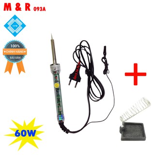 Mỏ hàn chỉnh nhiệt M & R 092A ( 60W - chính hãng ) + đế gác