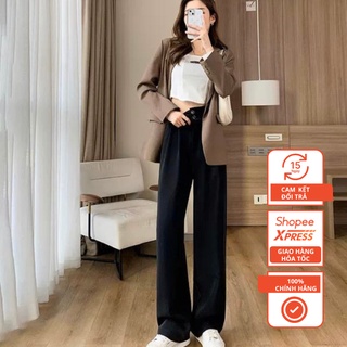 Quần ống rộng 2 khuy trước