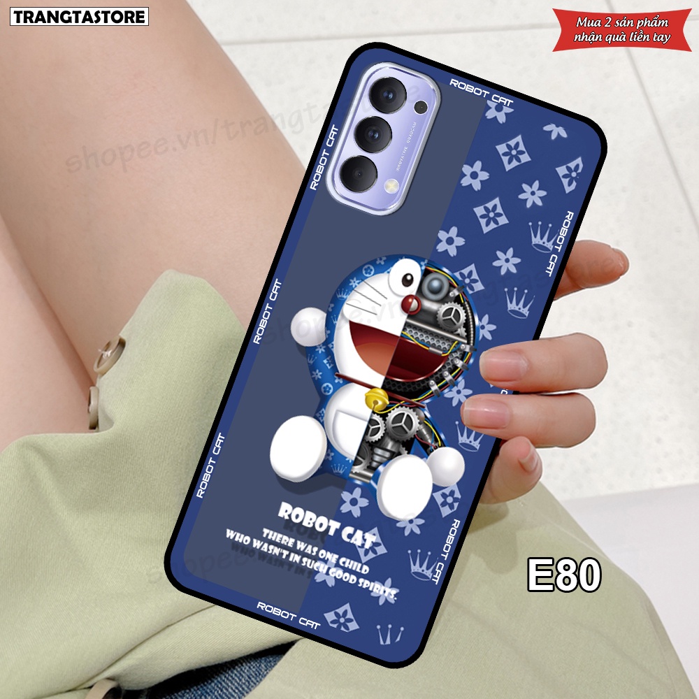 Ốp Oppo Reno4 /  Reno4 Pro / Reno 4 in hình gấu Bearbrick,Metal Style,Doremon siêu dễ thương chất lượng