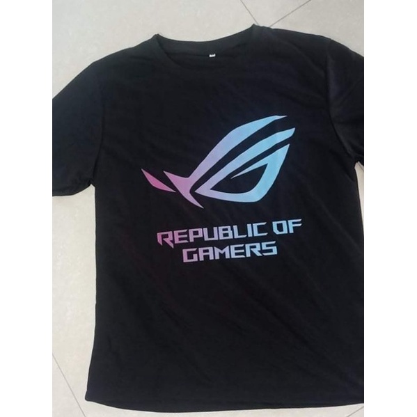 Áo thun ASUS ROG 100% vải cotton - Black