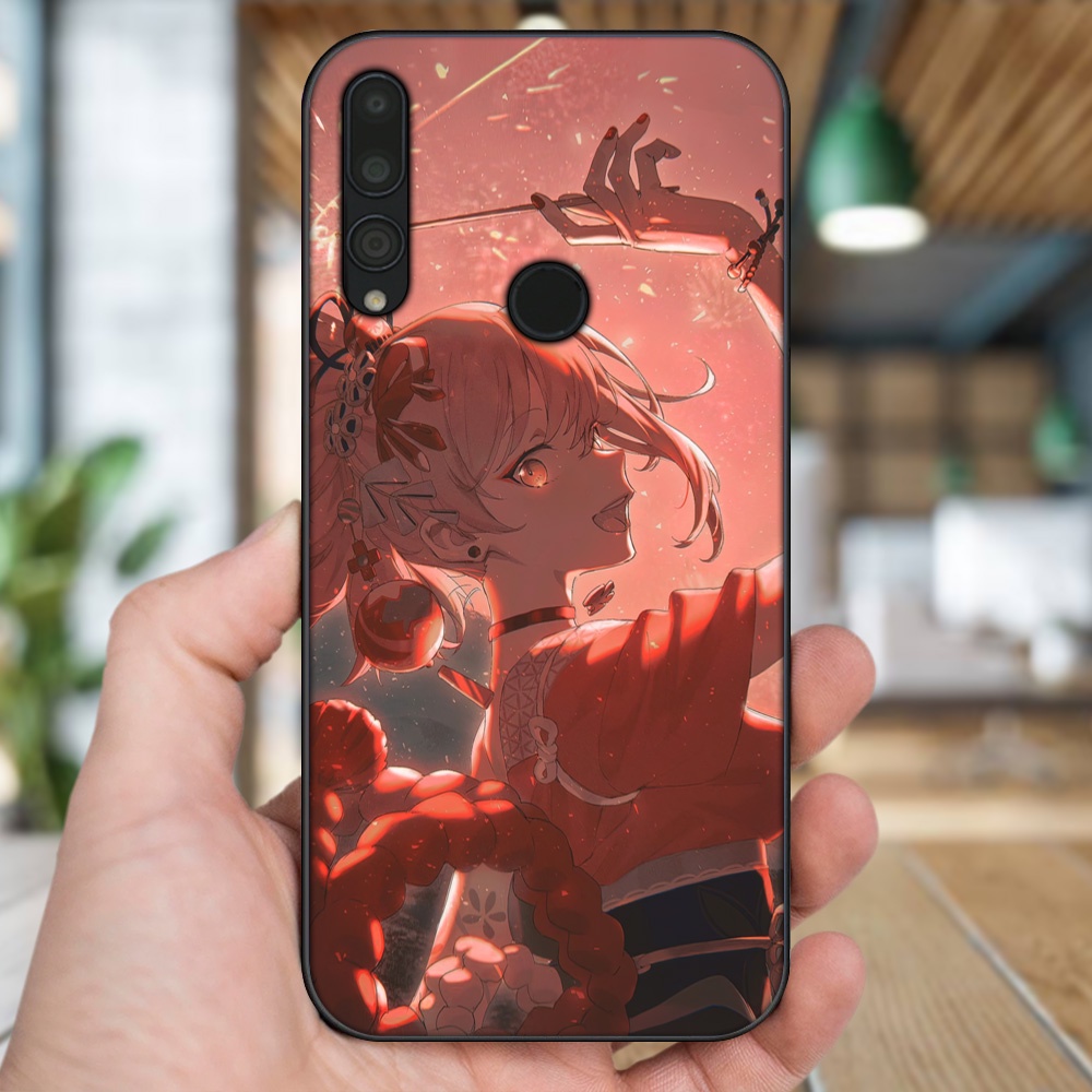 Ốp lưng Huawei Y9 Prime 2019 viền đen in hình Yoimiya Genshin Impact