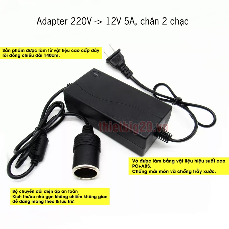 Bộ đổi nguồn 220v sang 12v, cục chuyển điện 220v sang 12v, cục đổi nguồn từ 220v sang 12v TVT-290