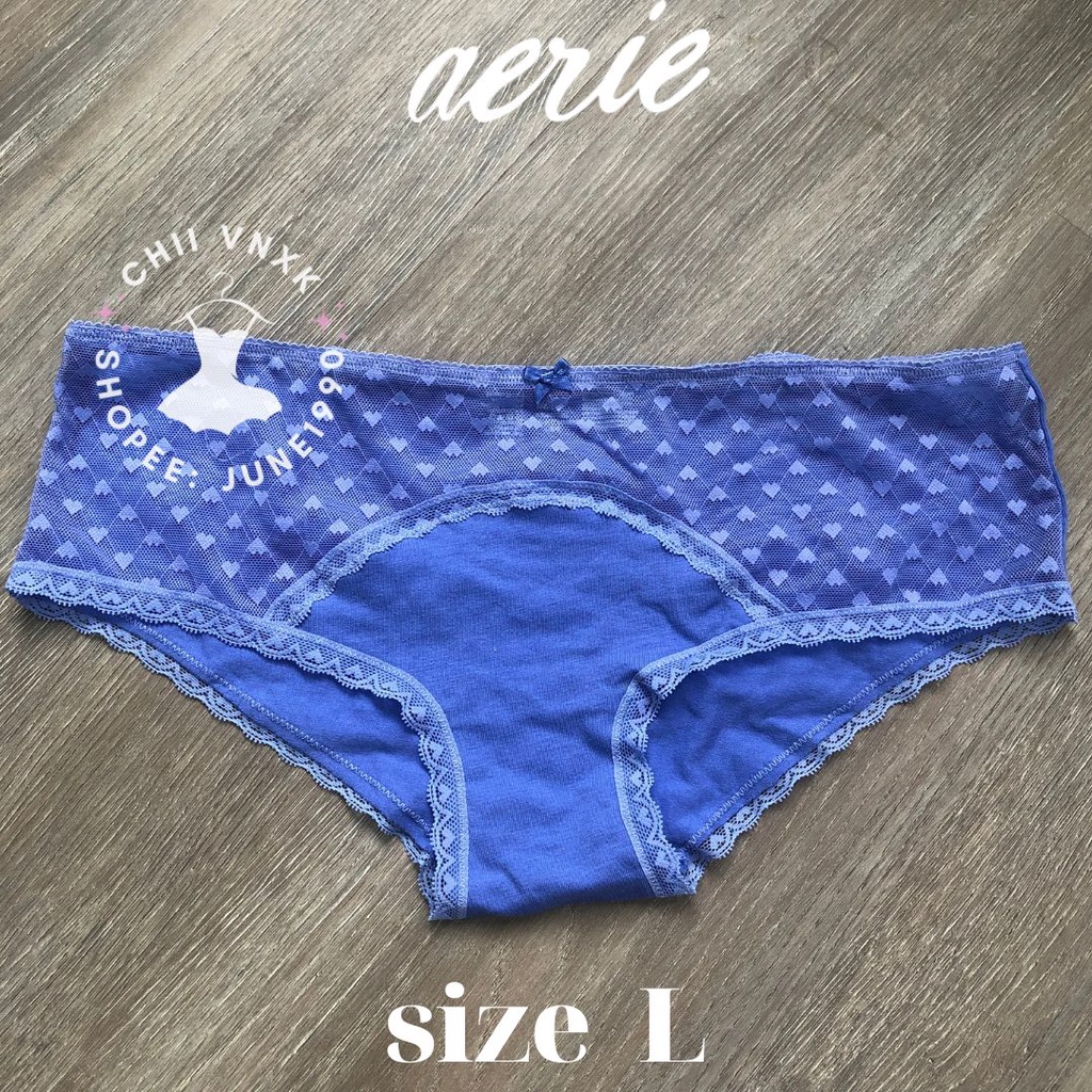 Quần lót Aerie ren cotton xuất xịn size L