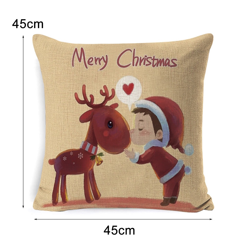 Vỏ gối in họa tiết giáng sinh thời trang thân thiện với môi trường