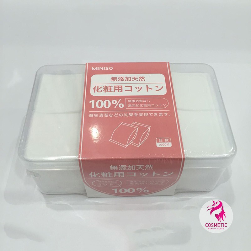 Hộp Bông Tẩy Trang Miniso 1000 miếng P158 | BigBuy360 - bigbuy360.vn