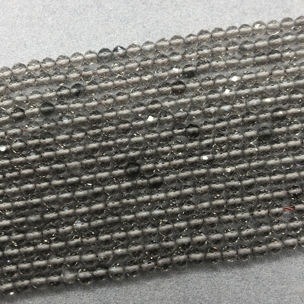 Chuỗi Hạt Đá Obsidian Tự Nhiên 2 / 3 / 4mm