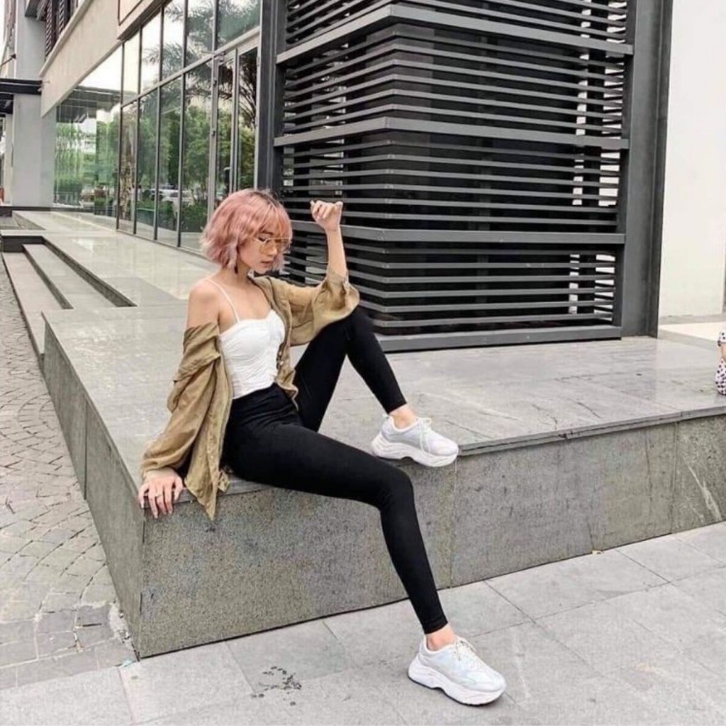 Quần Legging Hàn Quốc Cao Cấp - Chất Cotton Co Giản - Ôm Bụng Gọn Dáng - Đủ Size Từ 65kg - 40kg | BigBuy360 - bigbuy360.vn