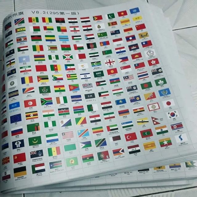 [FREESHIP XTRA] Bộ Quốc Kỳ Các Nước Trên Thế Giới (259 lá cờ) - Văn Phòng Phẩm Sáng Tạo
