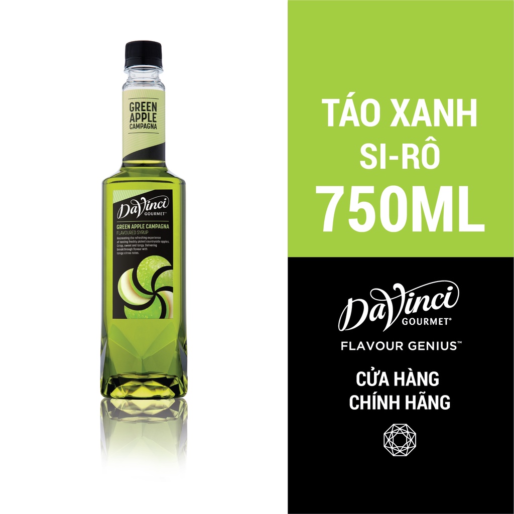 Siro Táo Xanh / Green Apple Syrup - Davinci (750ml)