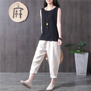 Áo sát nách basic vải đũi đẹp