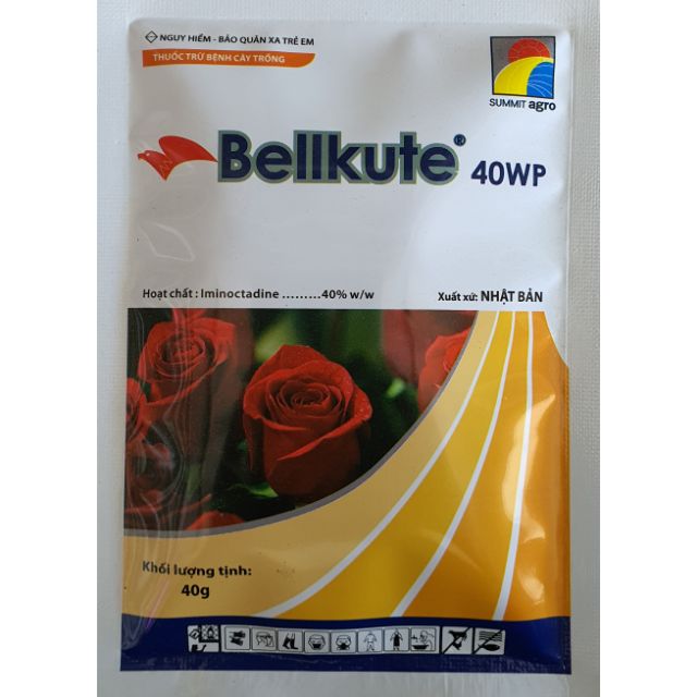 Thuốc trừ bệnh đặc trị phấn trắng Bellkute 40wp 40gr