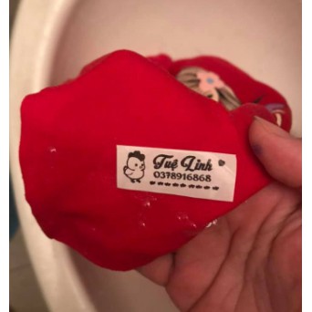 Băng keo nhiệt, tem vải , băng keo vải, băng keo quần áo học sinh,  nhãn mác vải kích thước 2*55cm