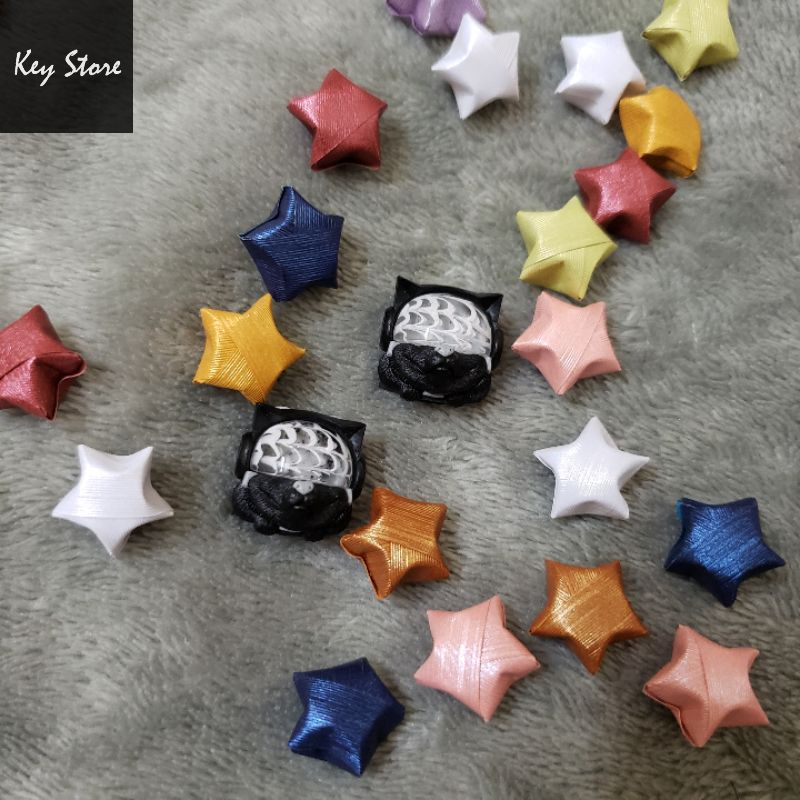 Nút bàn phím cơ artisan keycap sirius màu đen xám