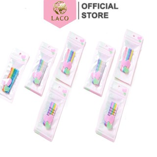 Combo 10 Kẹp Tăm Sắc Màu ( Kèm Túi)