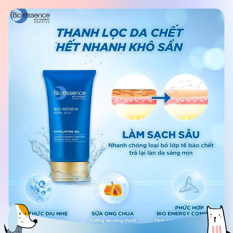 Gel tẩy tế bào chết dưỡng da tươi trẻ Bio-Essence Bio-Renew tinh chất sữa ong chúa 10gr/chai | BigBuy360 - bigbuy360.vn