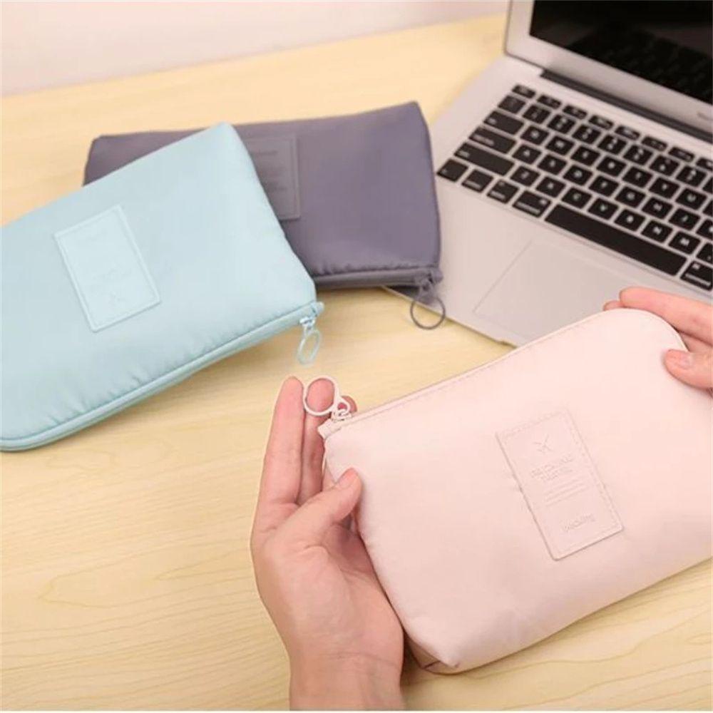 Túi Đựng Tai Nghe Dây Cáp Sạc Gọn Gàng Cho Du Lịch Giá Đỡ