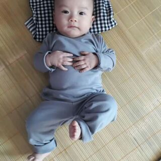 Combo 4 bộ cotton len cho bé lớp
