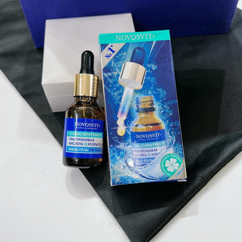 Serum đậm đặc collagen tươi và acid hyaluronic NOVOSVIT giúp trắng sáng da, trẻ hoa da mặt, chống lão hoá.