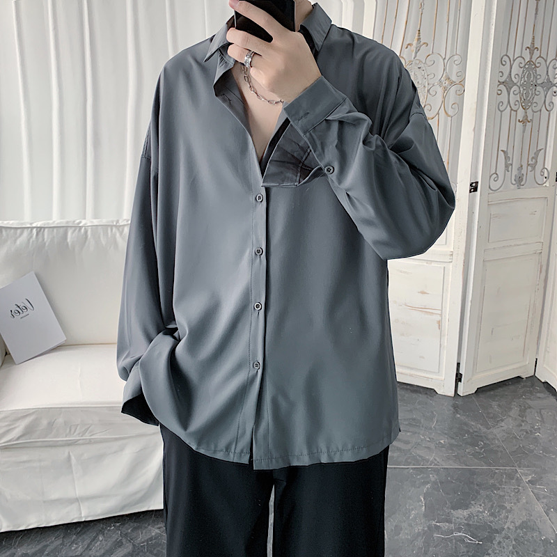 Áo Sơ Mi Dài Tay Màu Trơn Đơn Giản Cho Cặp Đôi Size M-2Xl | BigBuy360 - bigbuy360.vn