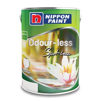 Sơn nội thất mùi tự nhiên Nippon Odour-Less Spot-Less - lon 5L