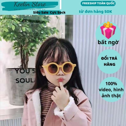 Kính Mát Cho Bé Trai Bé Gái Trẻ Em Keelin Store Thời Trang Chống Tia UV Phong Cách Hàn Quốc