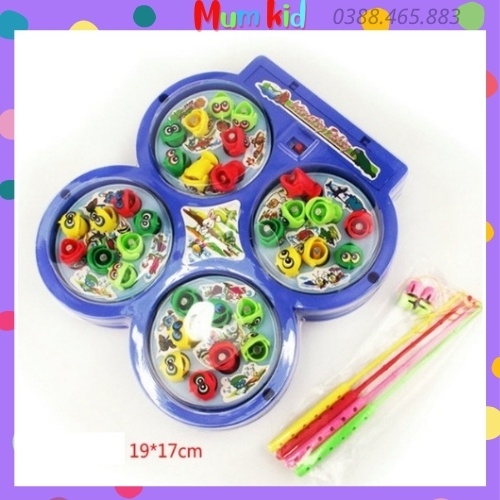 Đồ Chơi Câu Cá 4 Hồ, 4 Cần Câu Nam Châm Có Nhạc Cho Bé, Đồ Chơi Trẻ Em Thông Minh Và Sáng Tạo MUMKID 30