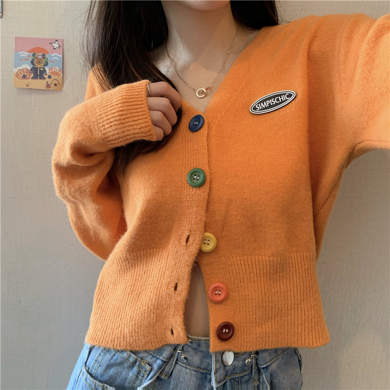 Women's Korean Loose Cardigan Fashion Sexy Short Cardigans | BigBuy360 - bigbuy360.vn