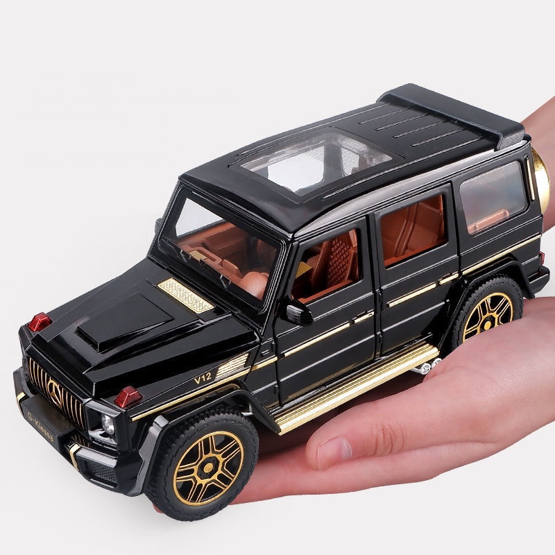 Mô Hình Xe Hơi Mercedes Benz G63 Bằng Hợp Kim Tỉ Lệ 1: 24 Có Đèn Và Âm Thanh Độc Đáo