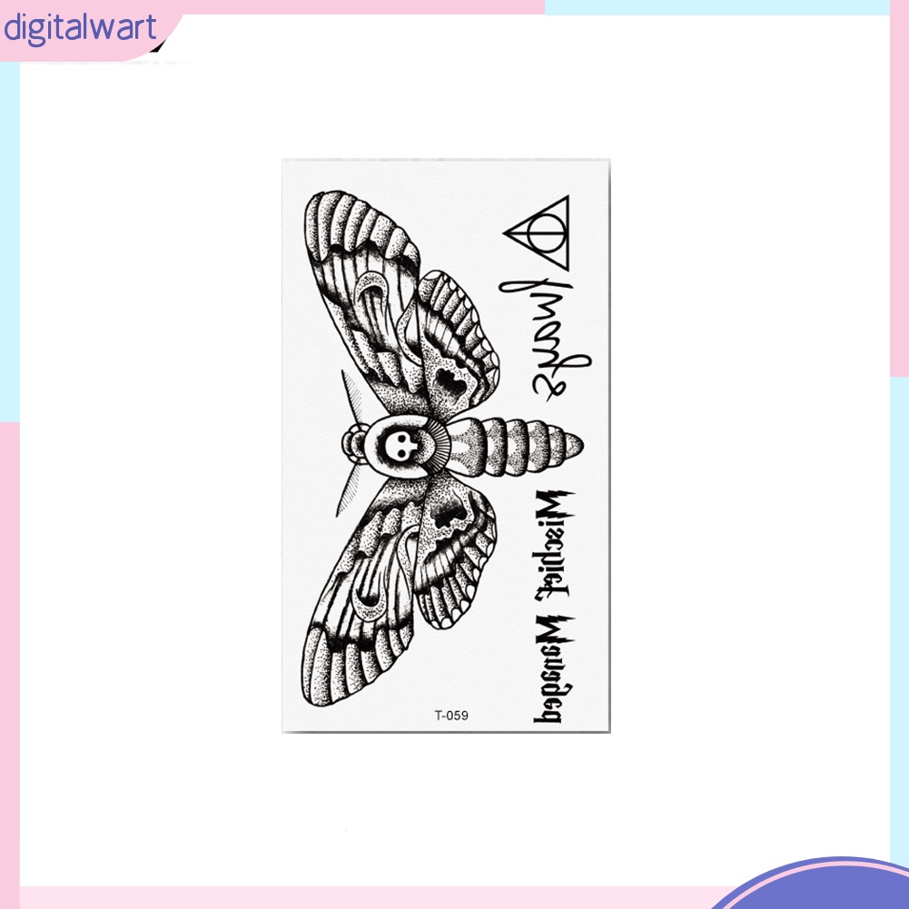 Hình xăm dán tạm thời chống nước họa tiết hoa và thú đáng yêu