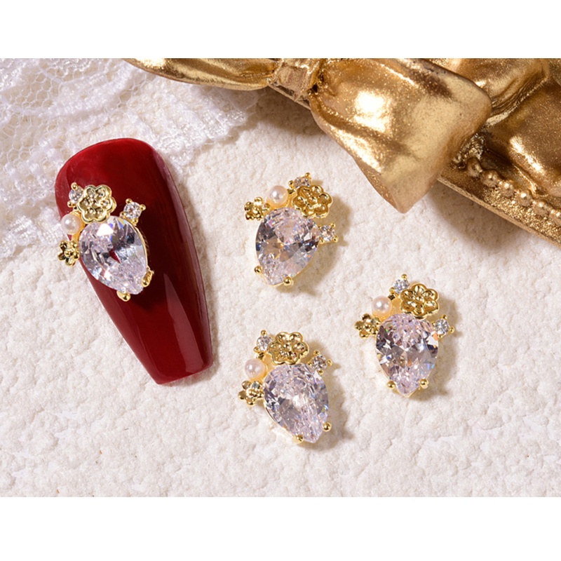 Phụ Kiện Hoa 3D Trang Trí Móng Tay Xinh Xắn