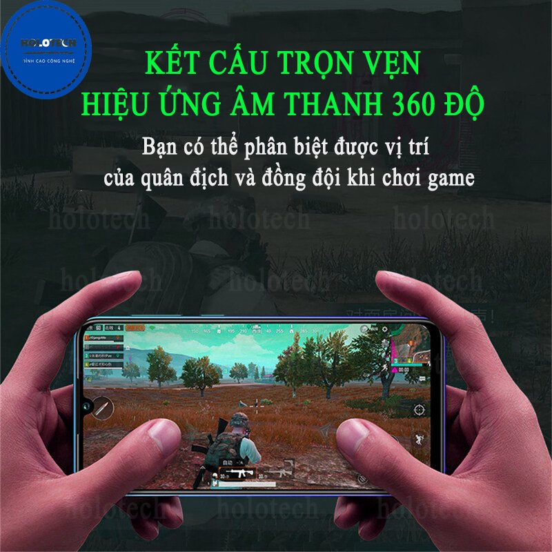 Tai nghe bluetooth không dây HOLOCOM Gaming P30 Max có đèn led ,Tai nghe chơi game có độ trễ âm thanh cực thấp