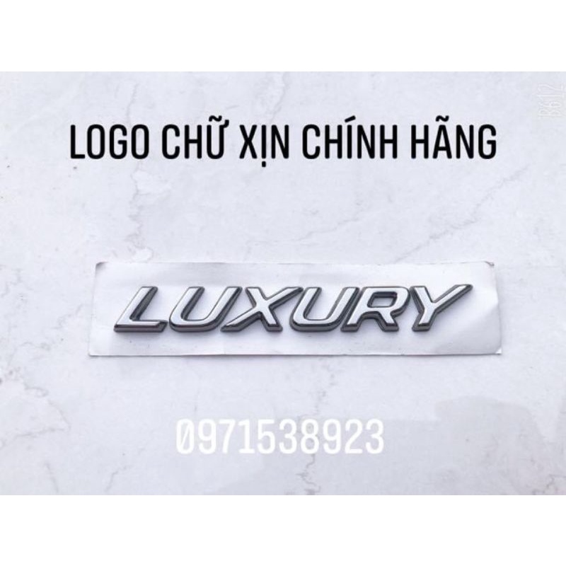 tem chữ dán PREMIUM LUXURY DELUXE SI 2.0 xịn chính hãng