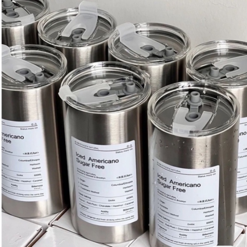 LY GIỮ NHIỆT MẪU MỚI 2022 BẰNG THÉP KO RỈ DUNG TÍCH 600ML PHONG CÁCH HÀN QUỐC.