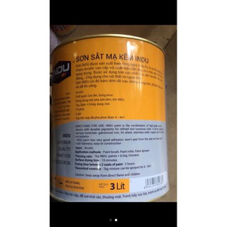 SƠN SẮT MẠ KẼM INDU 3kg
