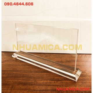 BIỂN CHỨC DANH MICA 15X30 ĐỂ BÀN - BẢNG TÊN MICA ĐỂ BÀN - BẢNG TÊN ĐỂ BÀN - BIỂN CHỨC DANH - Mica Nguyễn