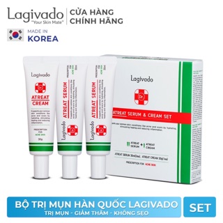 Bộ kem và serum trị mụn Lagivado