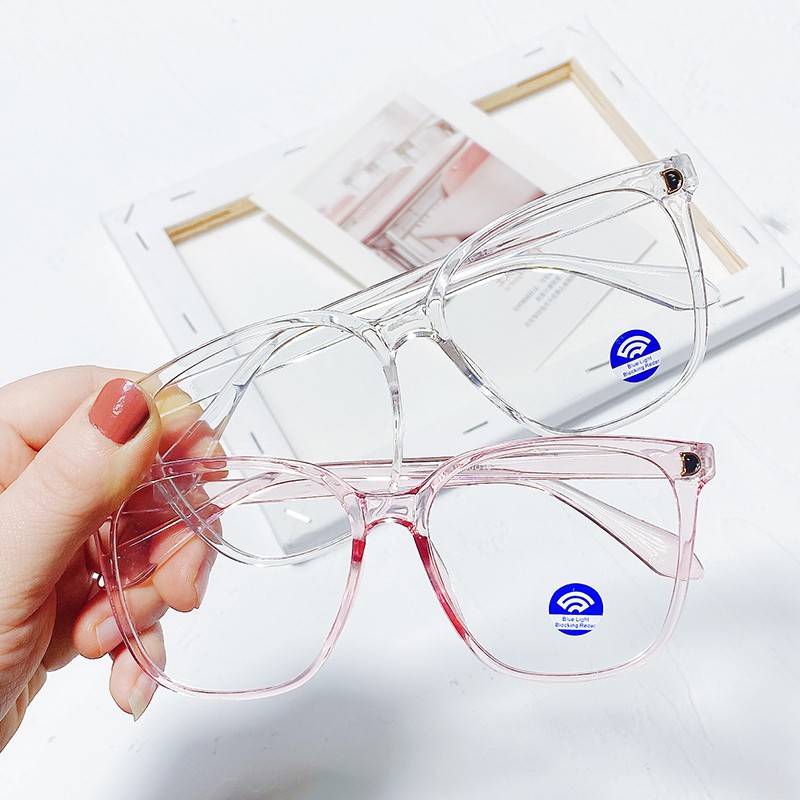 Mắt Kính Gọng Tròn Chống Ánh Sáng Xanh Phong Cách Retro Thời Trang