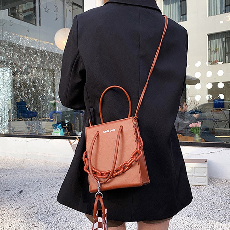 Ielgy Niche Túi Xách Dây Xích acrylic Thiết Kế Theo Phong Cách retro Dành Cho Nữ