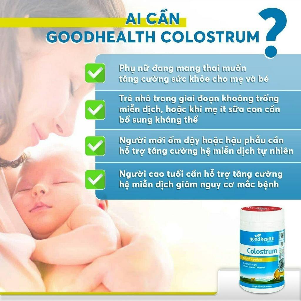 COMBO 3 HỘP  Sữa non Goodhealth Colostrum 100g tăng cường miễn dịch